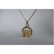 Recycled 9ct Gold pendant-Elephant