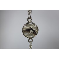 Recycled sterling silver Bracelet- Dolphin