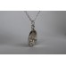 Recycled sterling silver pendant - Rhino